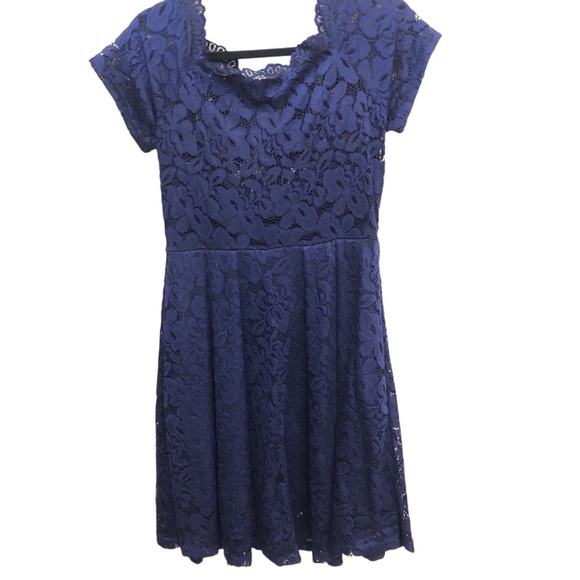 #011 MISSMAY Women's Vintage Floral Lace Short Sleeve Boat Neck Cocktail. - Picture 9 of 9